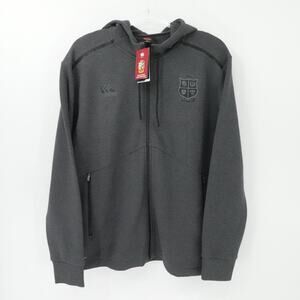 British and Irish Lions Hoodie Mens 2XL Grey‎ Rugby Canterbury VapoDri Full Zip